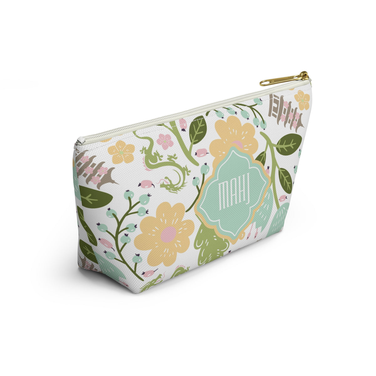Wan Garden — Accessories Bag — Seafoam Blooms