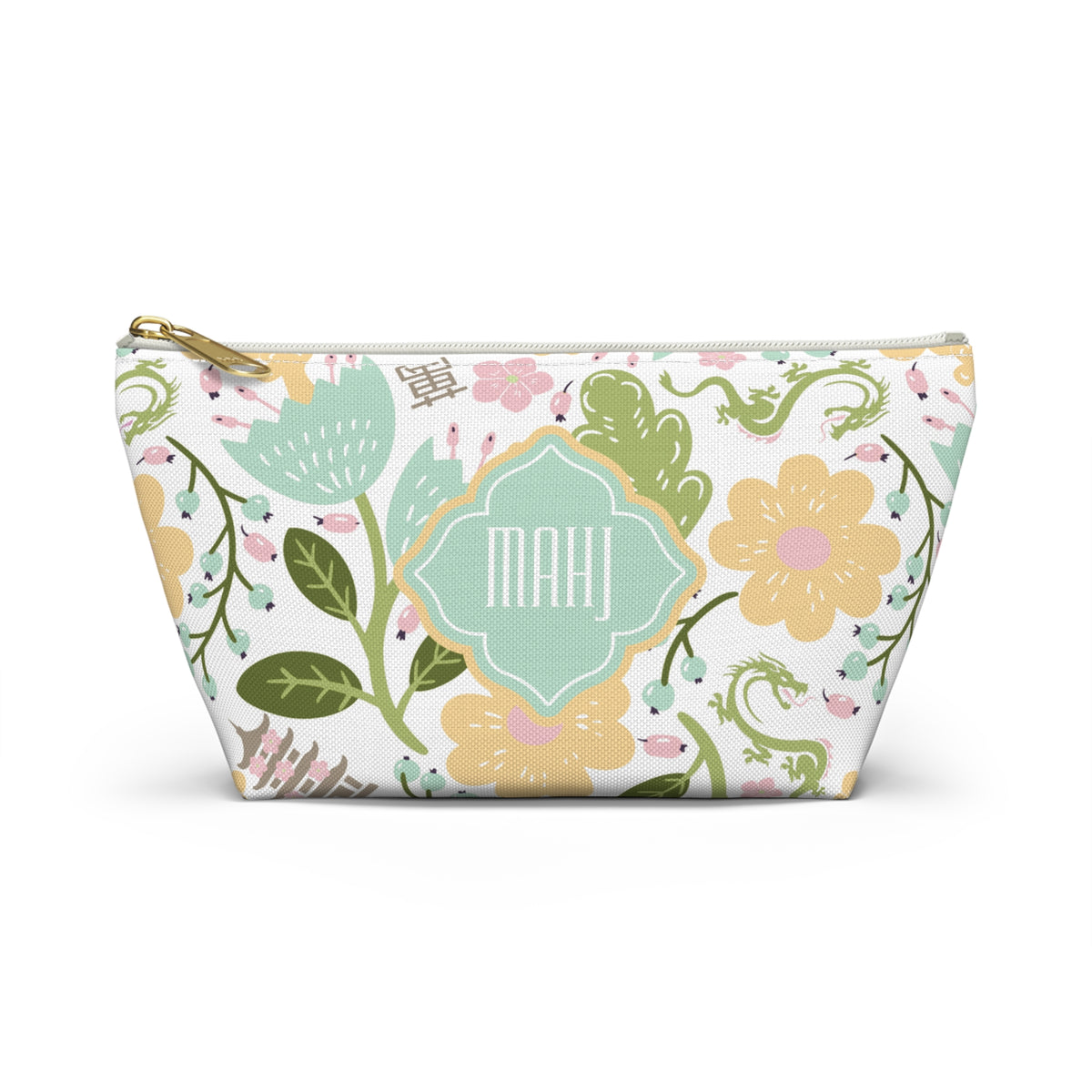 Wan Garden — Accessories Bag — Seafoam Blooms