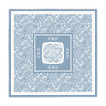 Instructional Mahjong Tablecloth — Coastal Leaves Mah Jongg Table Cover | 55” x 55” I Isle & Coast Mahjong Collection