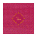 Mahjong Tablecloth — Coral & Fuchsia Mah Jongg Table Cover | 55” x 55” I Love Mahjong Collection