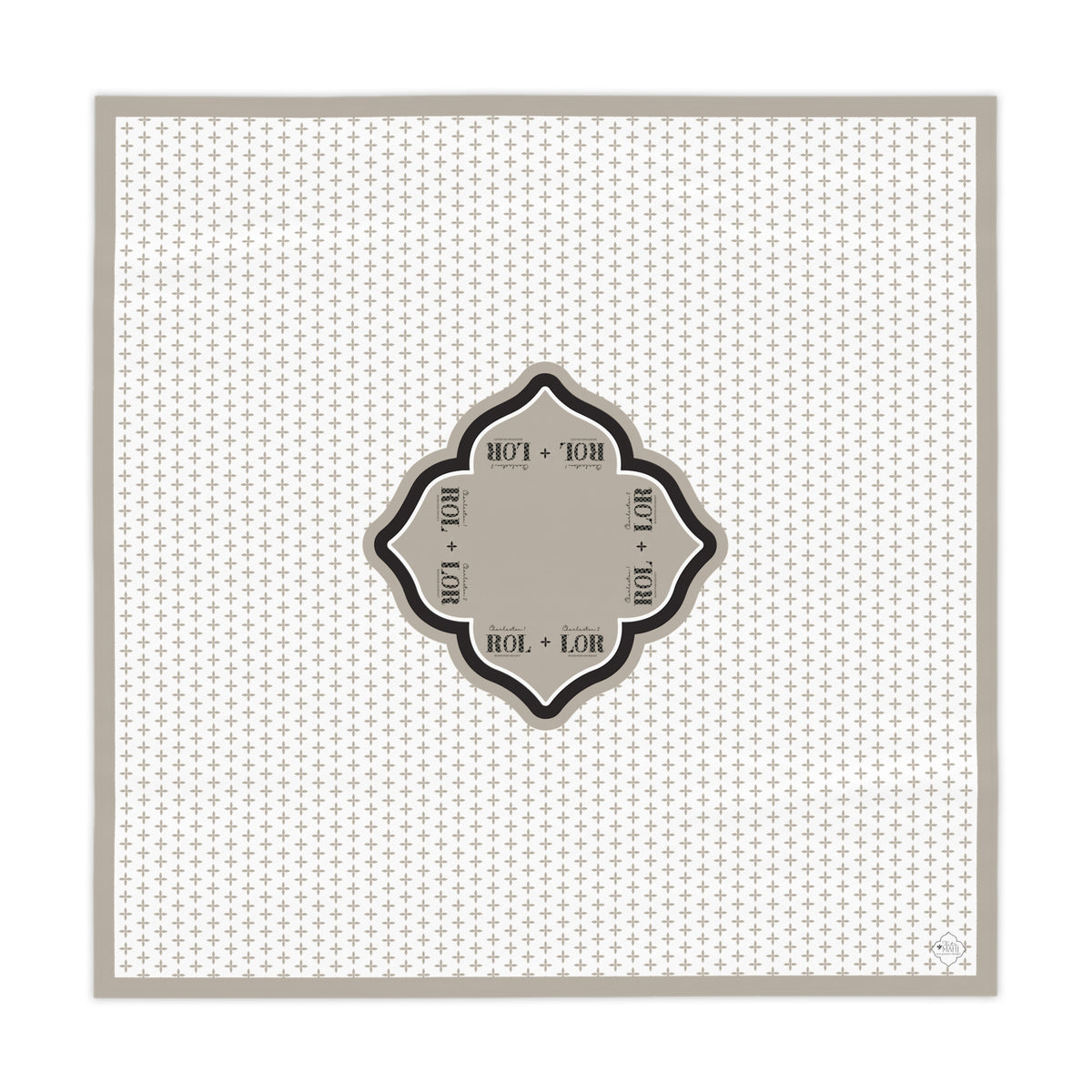 Mahjong Tablecloth — Mocha Luxe Mah Jongg Table Cover | 55” x 55” I Mocha Luxe Mahjong Collection