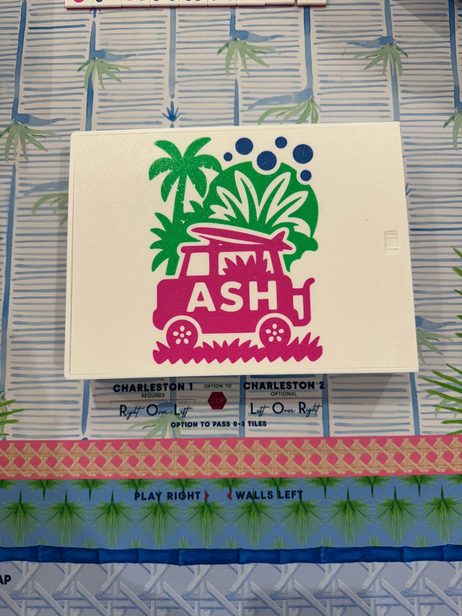 Mahjong on the Go Travel Set - Custom Lid Edition