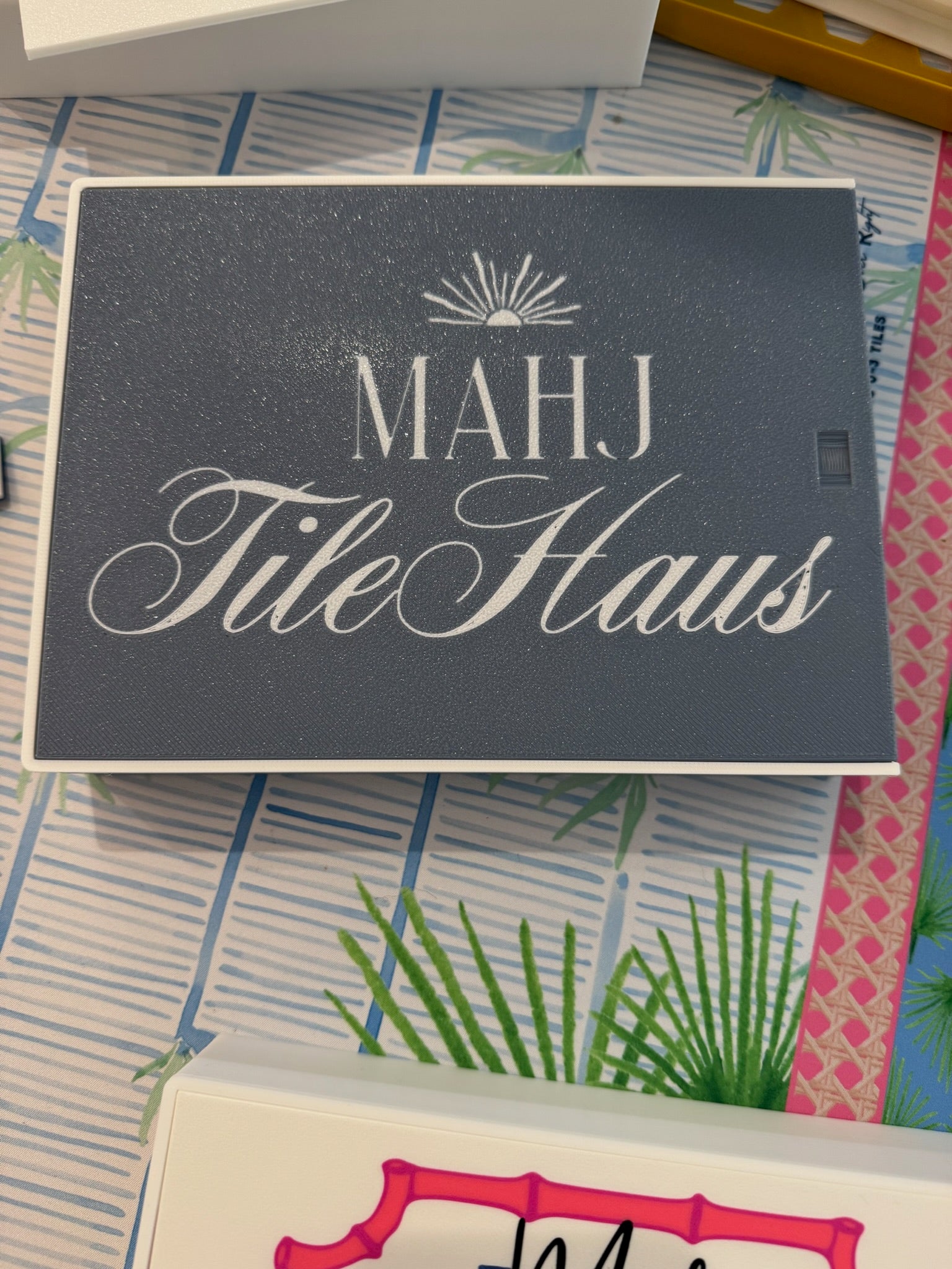 Mahjong on the Go Travel Set - Custom Lid Edition