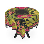 Mahjong Tablecloth — Rosé Coreopsis Briar Mah Jongg Table Cover | 55” x 55” I Rosé Coreopsis Mahjong Collection