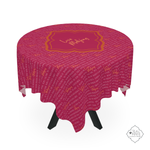 Mahjong Tablecloth — Coral & Fuchsia Mah Jongg Table Cover | 55” x 55” I Love Mahjong Collection