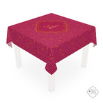 Mahjong Tablecloth — Coral & Fuchsia Mah Jongg Table Cover | 55” x 55” I Love Mahjong Collection