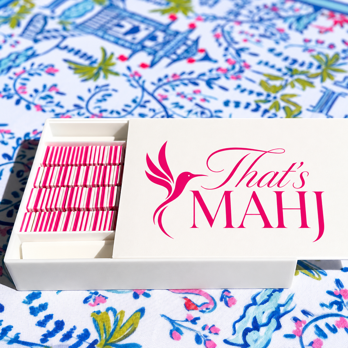 Tropical Mahjong Tiles I On the Go Travel Set
