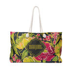 Mahjong Tote Bag — Rosé Coreopsis Briar | Floral Mahj Designer Carryall | 24” × 13” I Rosé Coreopsis Briar Collection
