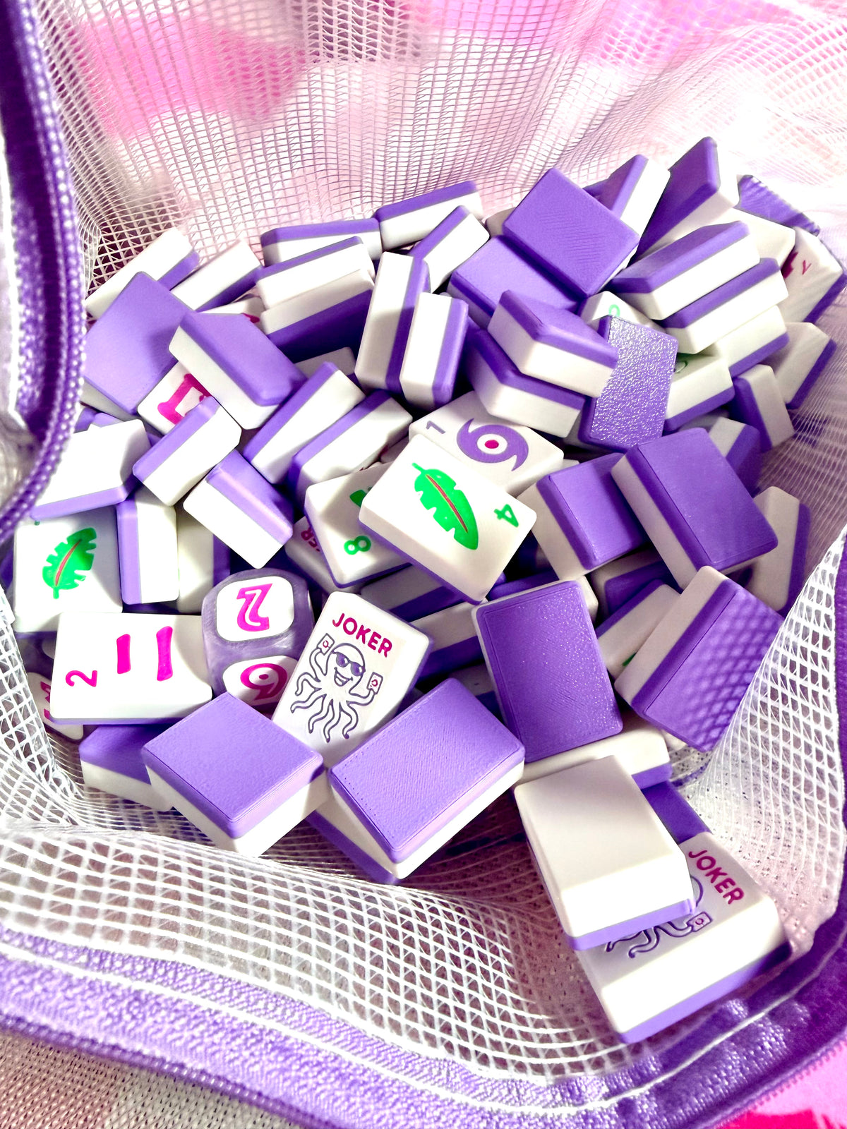 Mahjong Tiles I Tropical Edition I Aqua — Floating Tiles for Pool Play