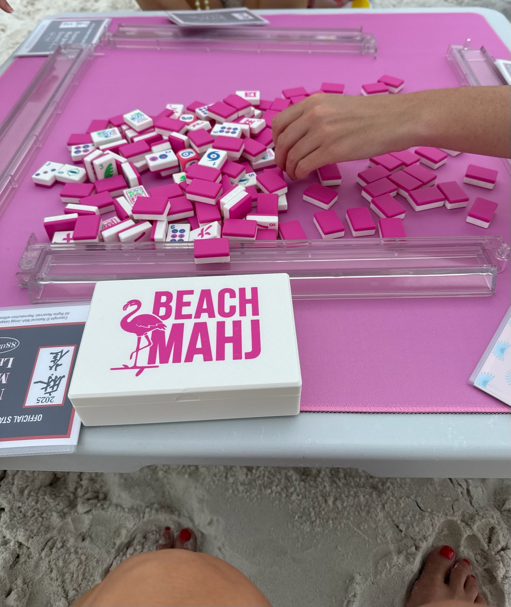 Mahjong on the Go Travel Set - Custom Lid Edition