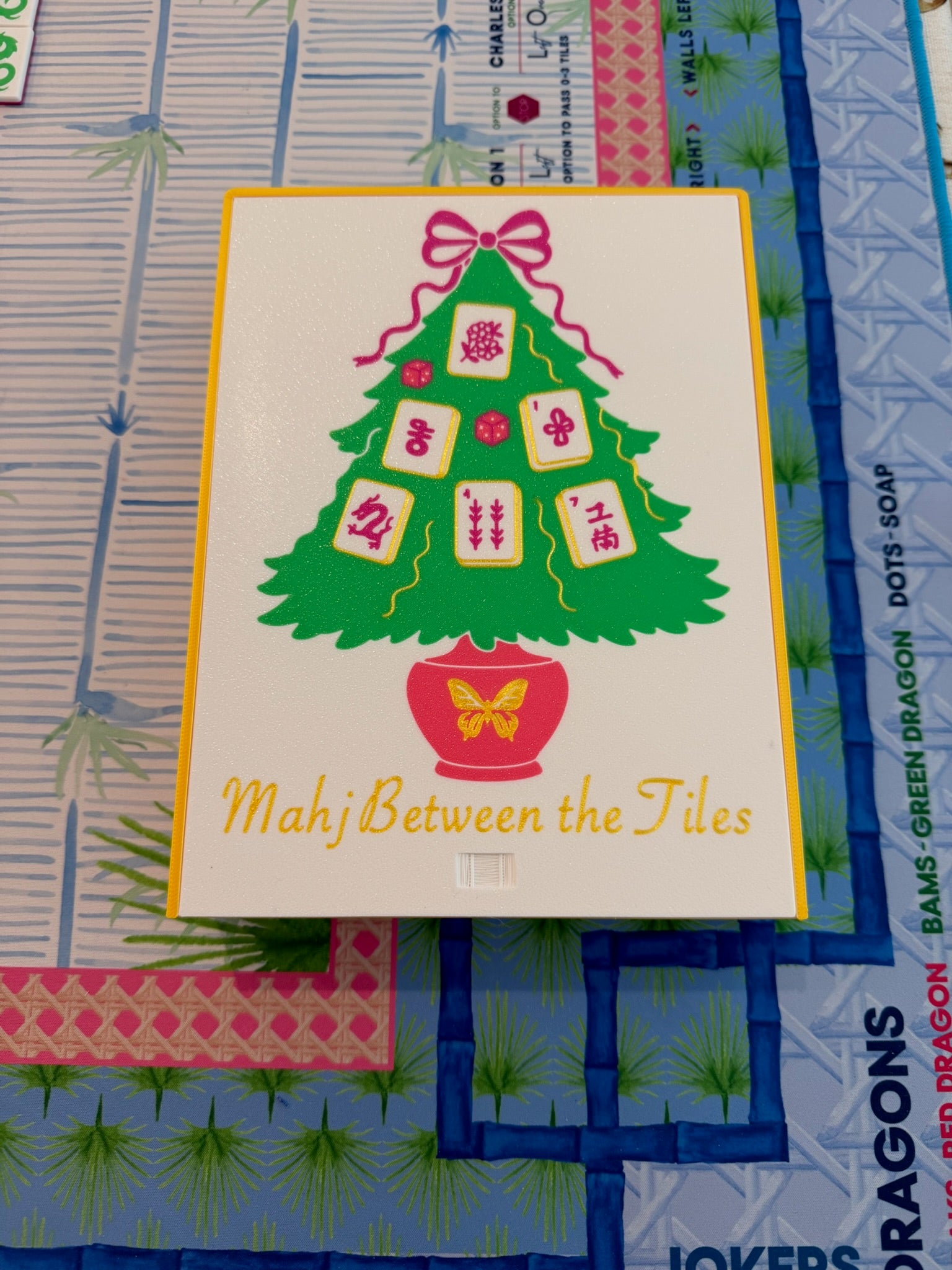 Mahjong on the Go Travel Set - Custom Lid Edition